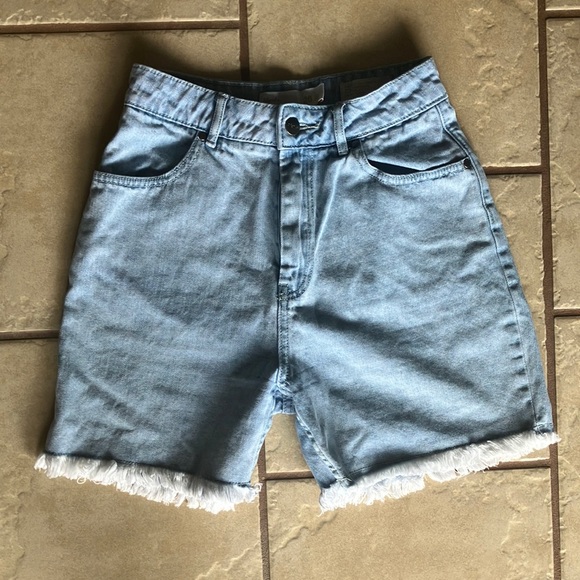 Afends Shelby hemp denim long inseam cutoff shorts - Picture 2 of 10